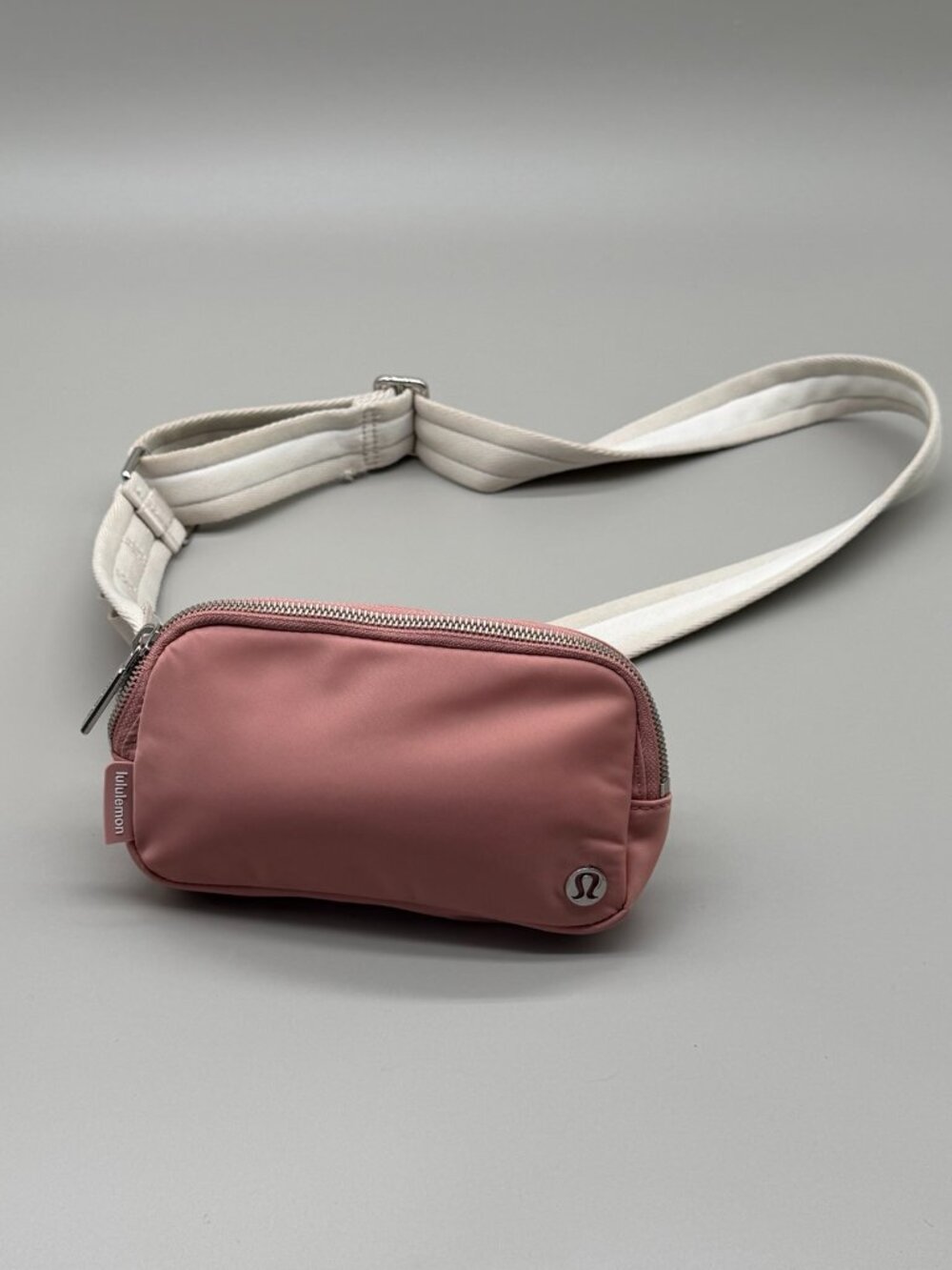 lululemon Pink Mini Crossbody Bag White Adjustable Strap